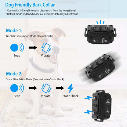 Smart Dog Bark Collar - Rechargeable & Adjustable - Purrfect Pet Haven