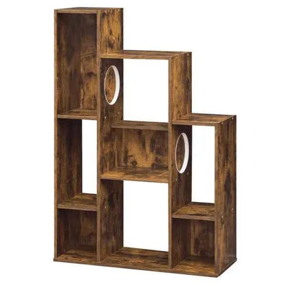 Cat Bookshelf Cabinet - 8 Storage Sections Climbing Platforms