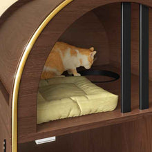Cat Litter Box Enclosure 2-in-1 - Condo Bed Cat Furniture