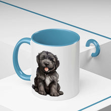 Cute Bouvier Des Flanders Dog Design Accent Coffee Mug - 11oz & 15oz