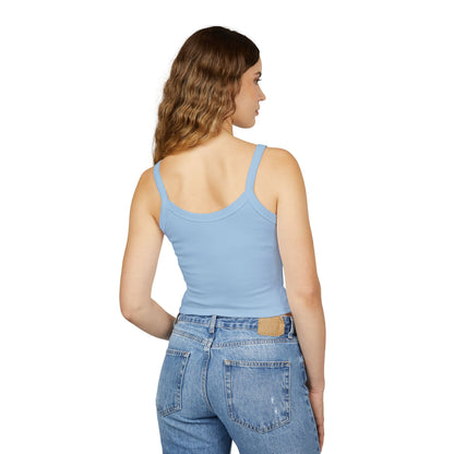 Cool Goldendoodle Blowing Bubble - Women's Spaghetti Strap Tank Top | Purrfect Pet Haven