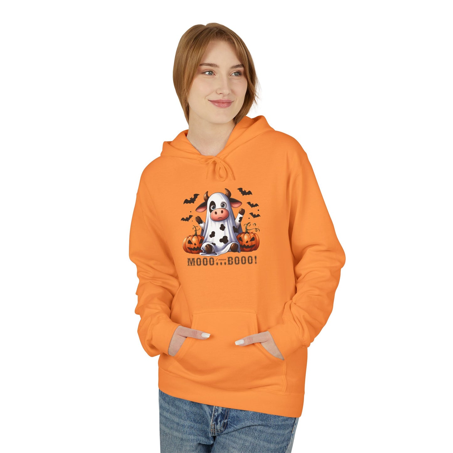 Mooo Cow Hoodie - Soft Fleece Unisex Sweatshirt
