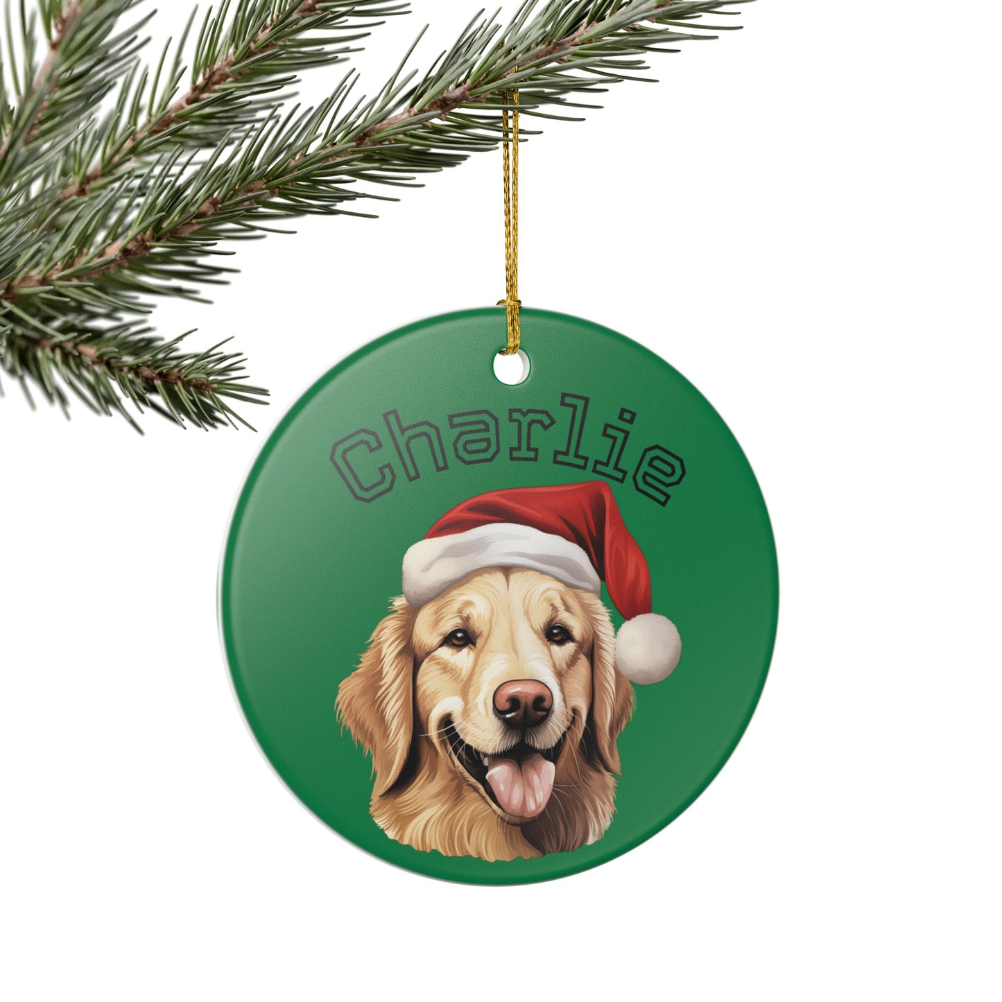 Personalized Dog Ornament - Custom Holiday Decoration for Pet Lovers