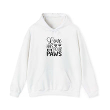 Love Has Four Paws Hoodie – Cozy Unisex Sweatshirt for Pet Lovers | Purrfect Pet Haven