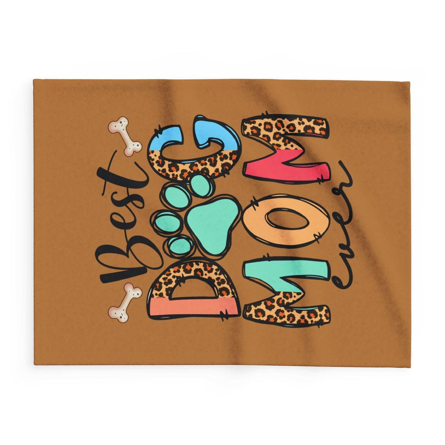 Best Dog Mom Ever Fleece Blanket - Cozy Pet Blankie