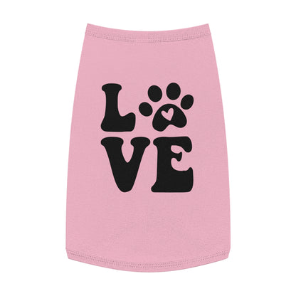 Cute Pet Tank Top - 'Love' Design for Dogs and Cats
