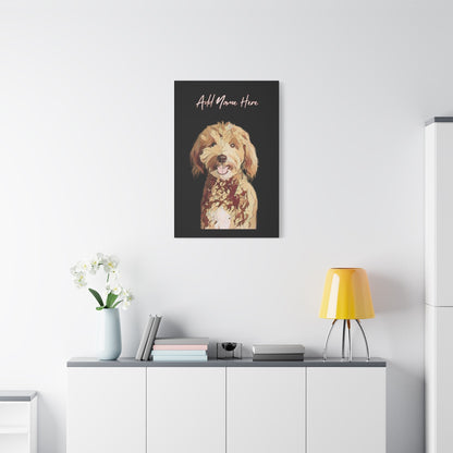 Custom Cartoonify Portrait Canvas - Personalized Art for Pet Lovers | Purrfect Pet Haven