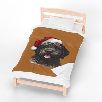 Dog Holiday Plush Blanket - Cozy Christmas Throw for Pet Lovers