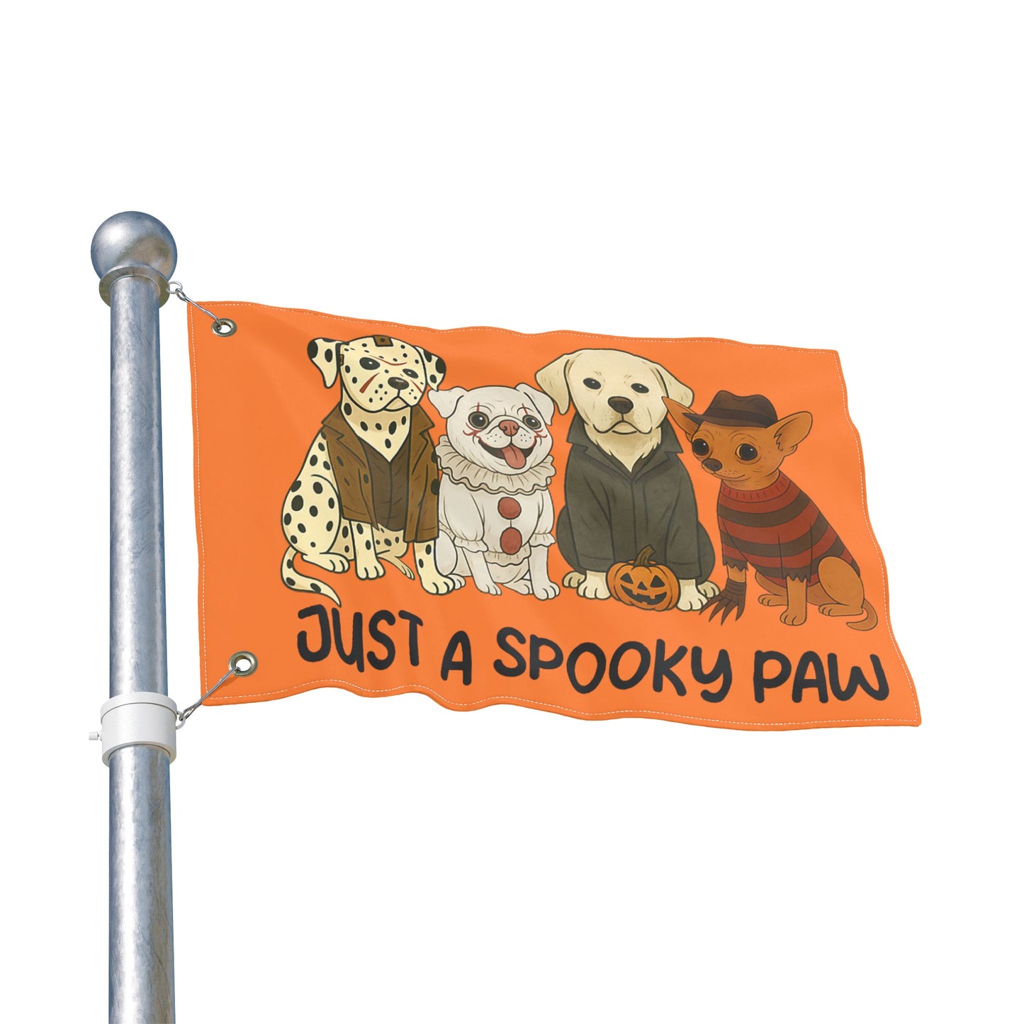 Halloween Dog Garden Flag - Spooky Pet Lover Outdoor Decoration