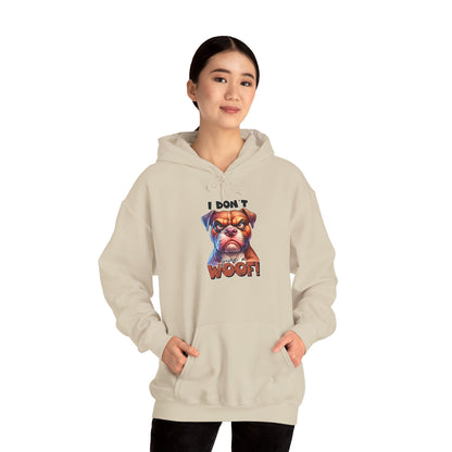 Fun Dog-Themed Unisex Hoodie - "I Don't Give a Woof" | Purrfect Pet Haven