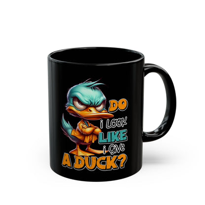 Funny Duck Quote Black Mug - 11oz & 15oz - Perfect Gift for Duck Lovers | Purrfect Pet Haven