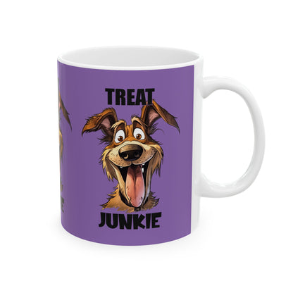 Funny Dog Lover Mug - 'Treat Junkie' - Perfect Gift for Pet Owners | Purrfect Pet Haven