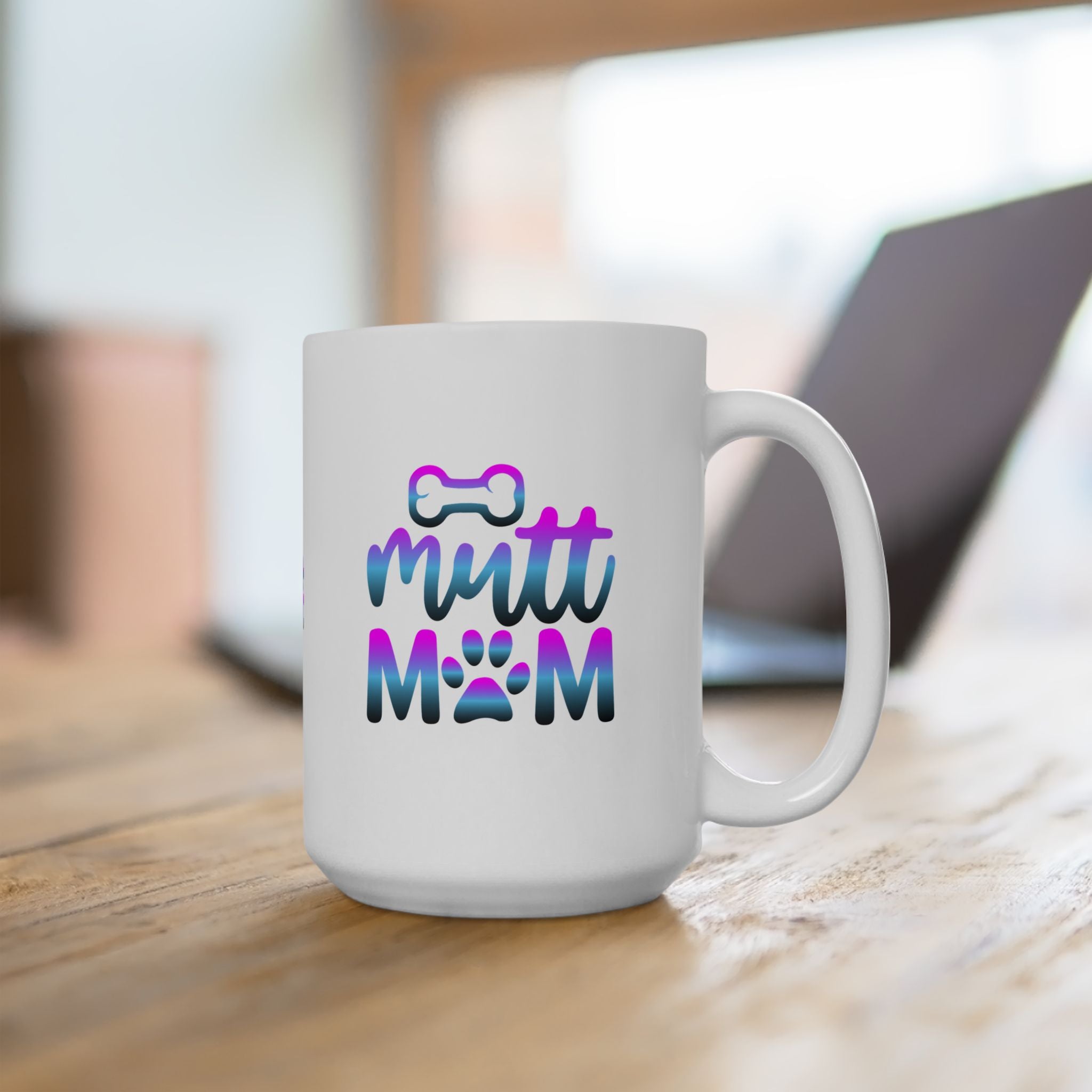 Cute Mutt Mom Ceramic Mug - Ideal Gift for Animal Lovers