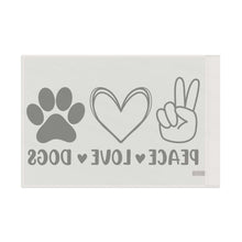 Peace Love Dogs Flag - Cute Home Decor for Dog Lovers