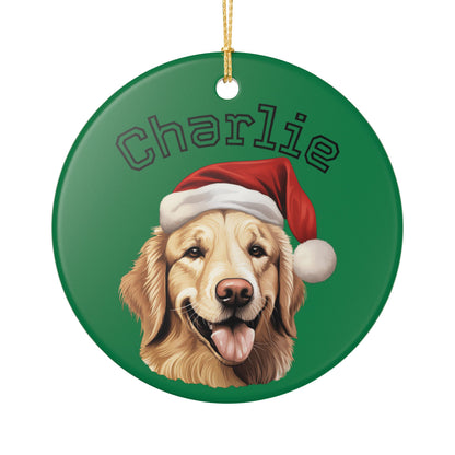 Personalized Dog Ornament - Custom Holiday Decoration for Pet Lovers