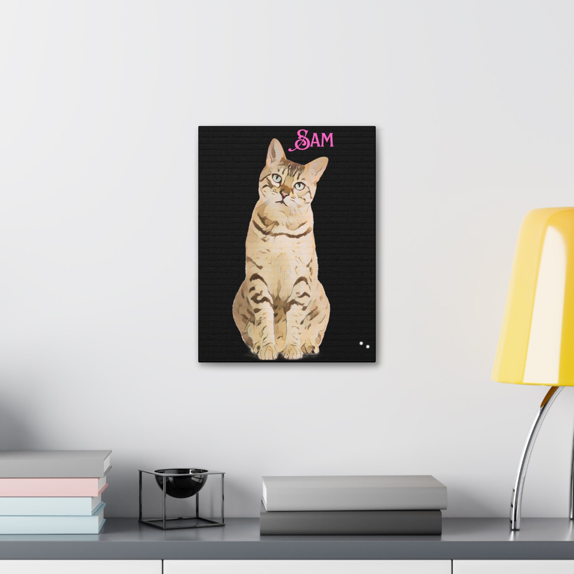 PAW-sonalized Black Canvas Print | Upload Photo~Choose size | Purrfect Pet Haven