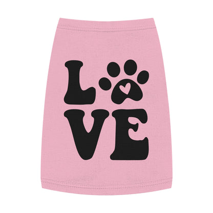 Cute Pet Tank Top - 'Love' Design for Dogs and Cats