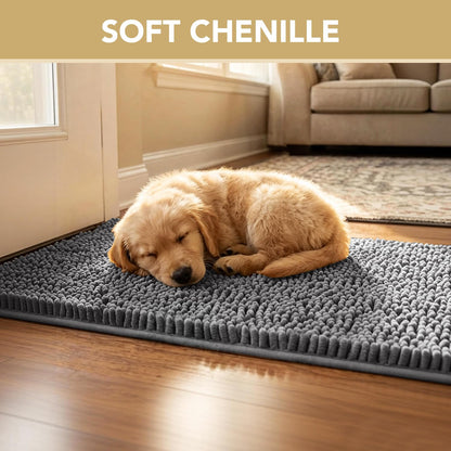 Dog Doormat For Muddy Paws - Absorbs Moisture And Dirt