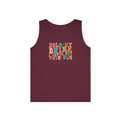 Cute Pet Lover Tank Top, Stay Pawsitive Tank, Funny Dog Lover Shirt