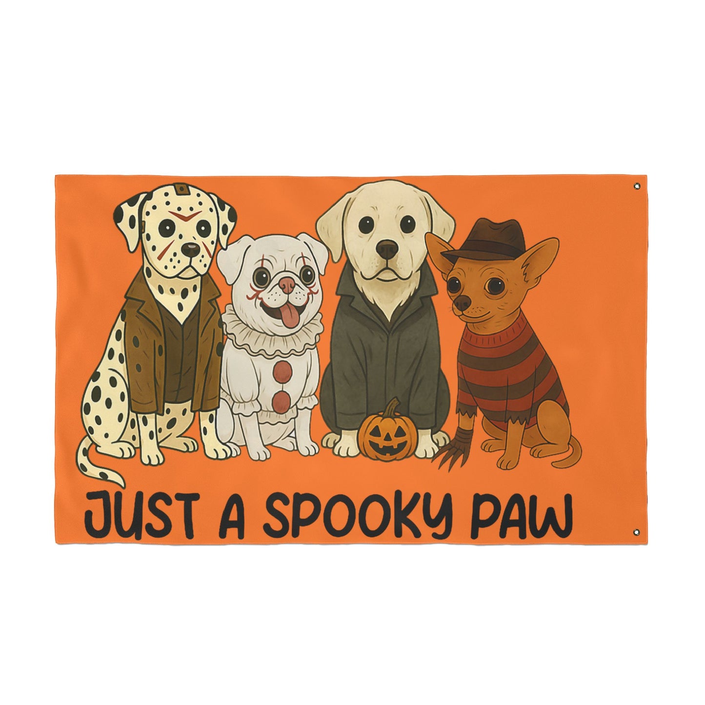 Halloween Dog Garden Flag - Spooky Pet Lover Outdoor Decoration