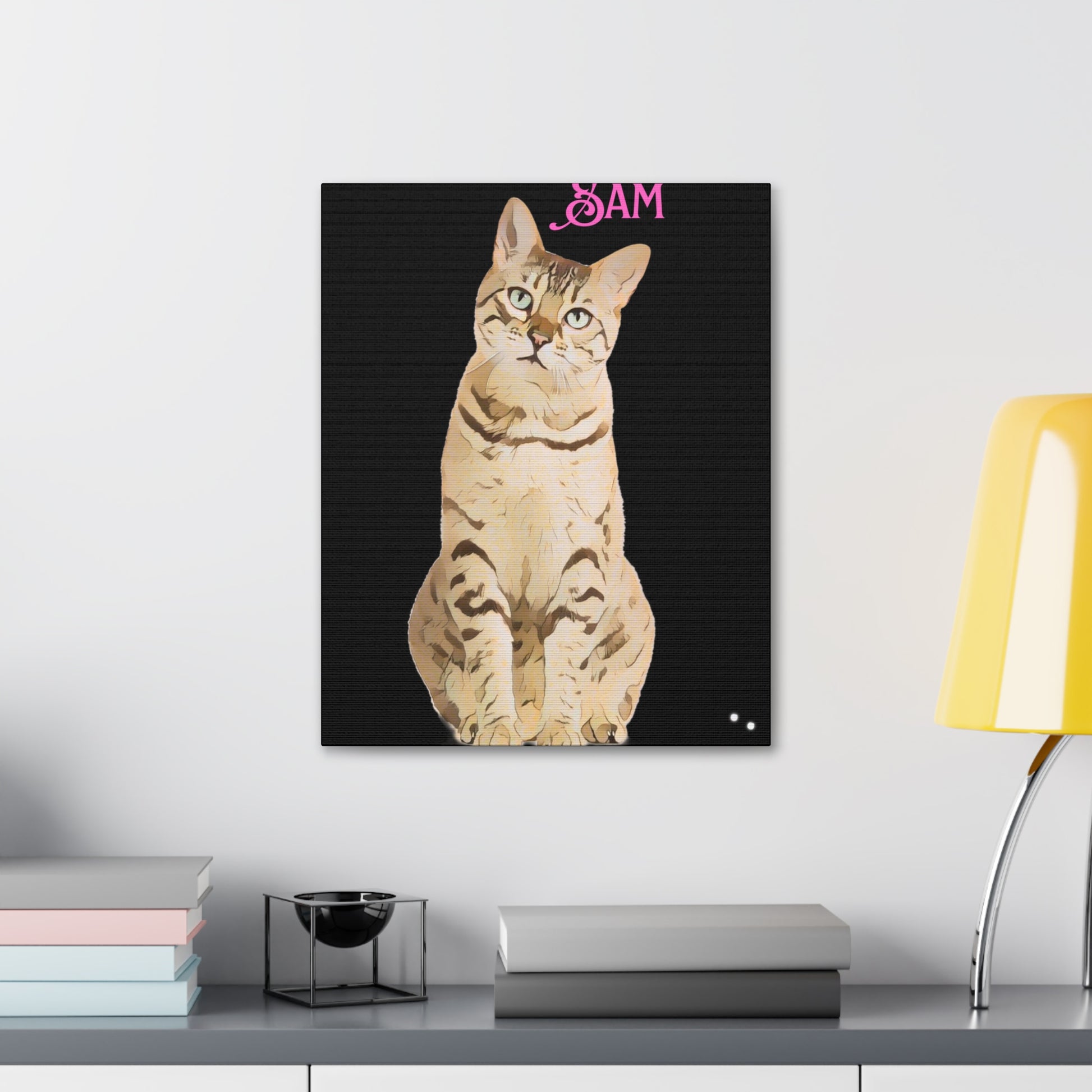 PAW-sonalized Black Canvas Print | Upload Photo~Choose size | Purrfect Pet Haven