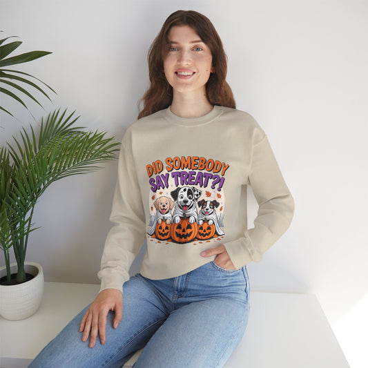 Halloween Dog Lover Crewneck - Cozy Spooky Season Pet Parent Sweatshirt