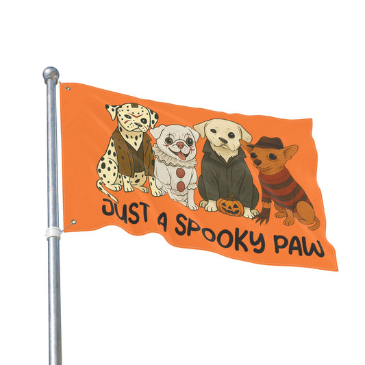 Halloween Dog Garden Flag - Spooky Pet Lover Outdoor Decoration