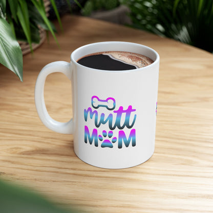 Cute Mutt Mom Ceramic Mug - Ideal Gift for Animal Lovers