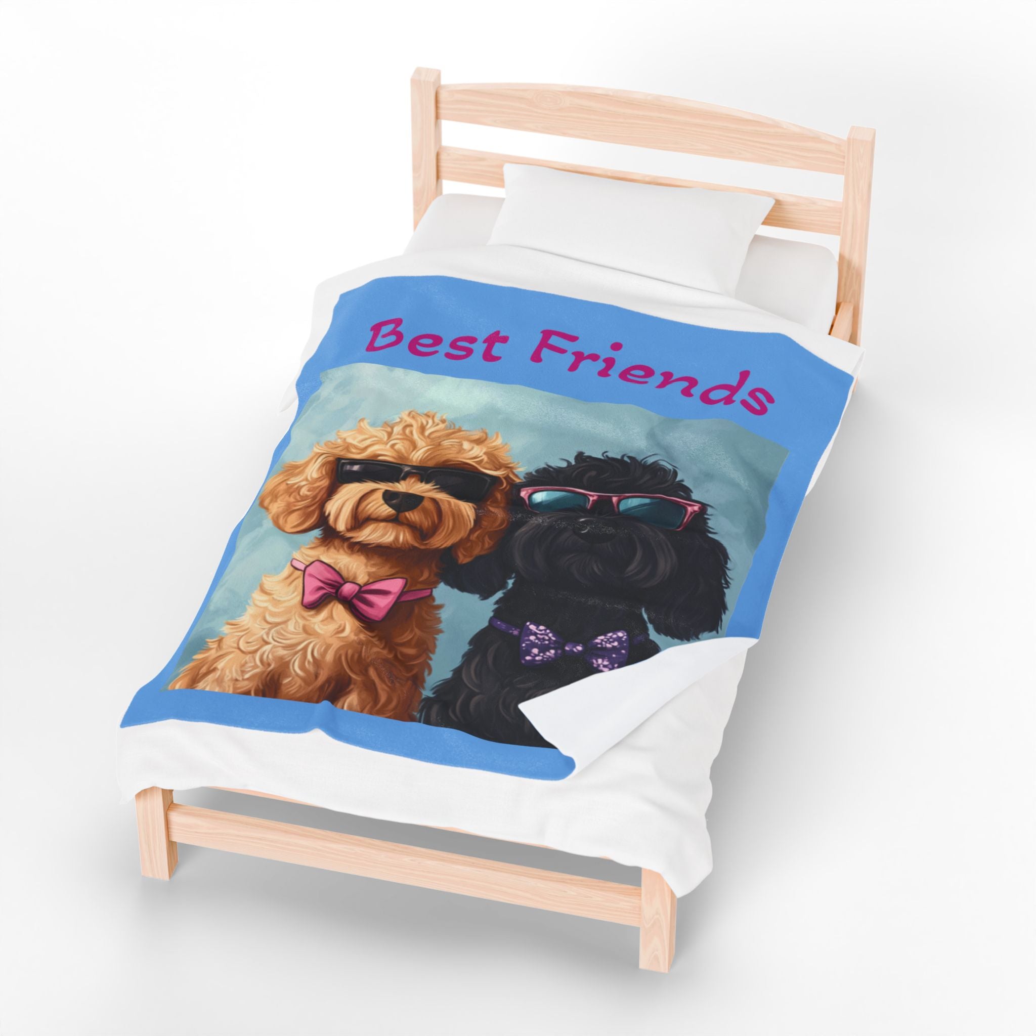 Funny Dog Lovers Velveteen Plush Blanket - Perfect for Cozy Nights and Gifts