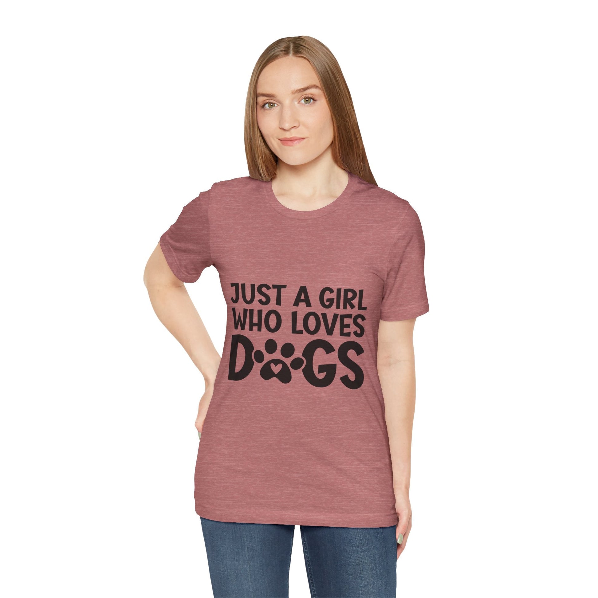Dog Lover Unisex Tee - Just a Girl Who Loves Dogs | Purrfect Pet Haven