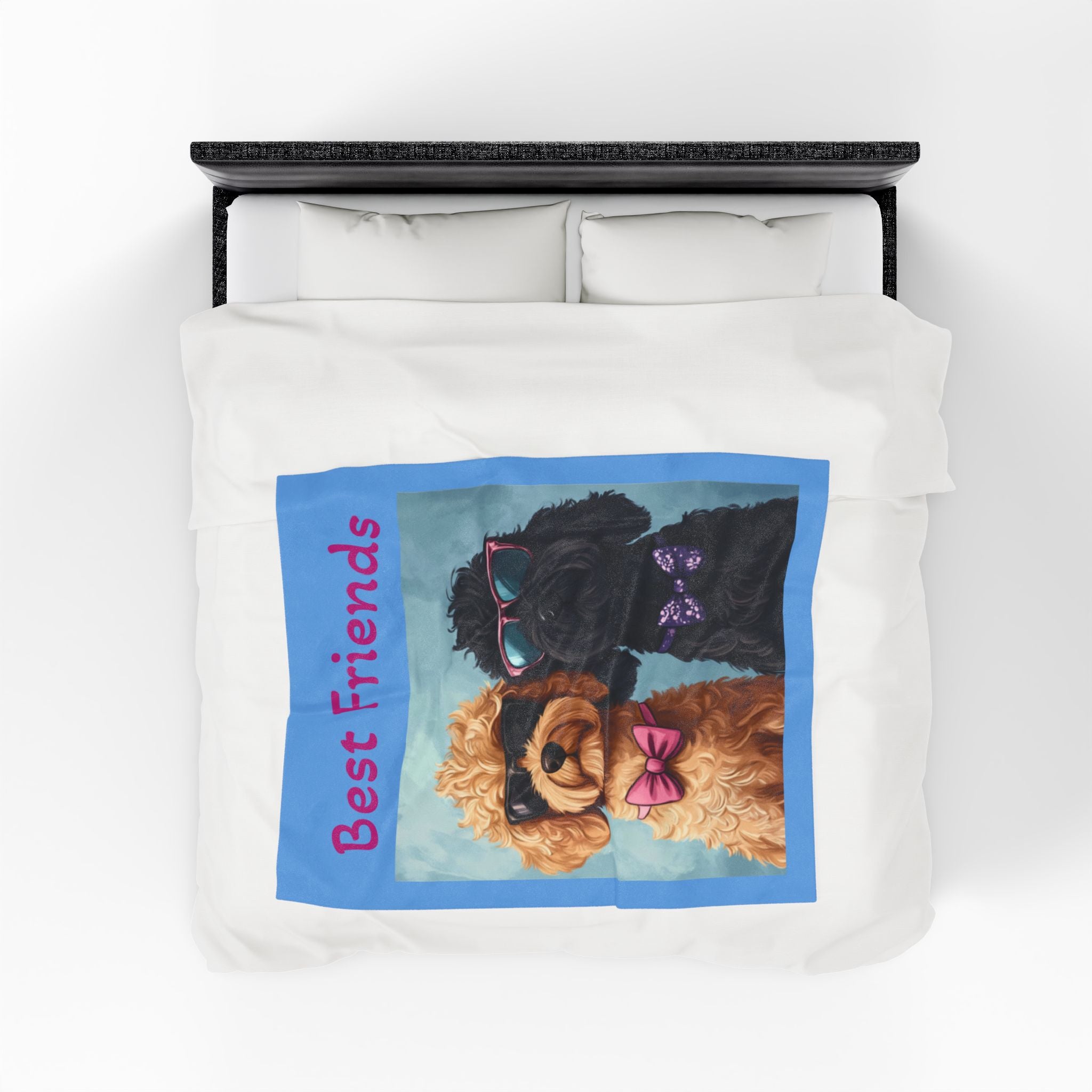 Funny Dog Lovers Velveteen Plush Blanket - Perfect for Cozy Nights and Gifts