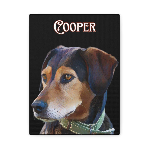 Custom Portrait Cartoon Photo Canvas Print Matte Canvas - Upload Your Photo | Purrfect Pet Haven