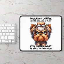 Funny Coffee-Themed Gaming Mouse Pad - Touch My Coffee & I'll Slap You | Purrfect Pet Haven