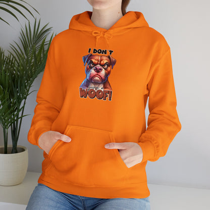 Fun Dog-Themed Unisex Hoodie - "I Don't Give a Woof" | Purrfect Pet Haven