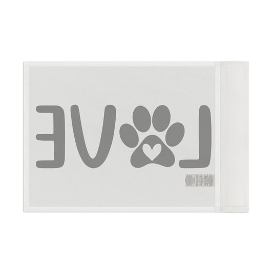 Pet Love Flag - Heart Paw Print Decor