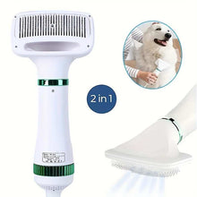 2-in-1 Portable Pet Hair Dryer And Grooming Brush For Dogs And Cats