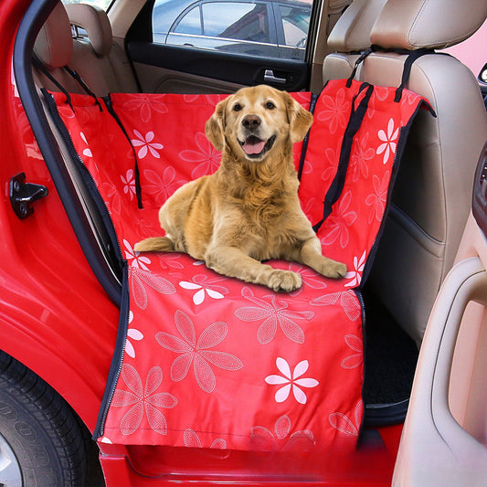 Waterproof Pet Rear Printed Double Layer Car Protection Mat