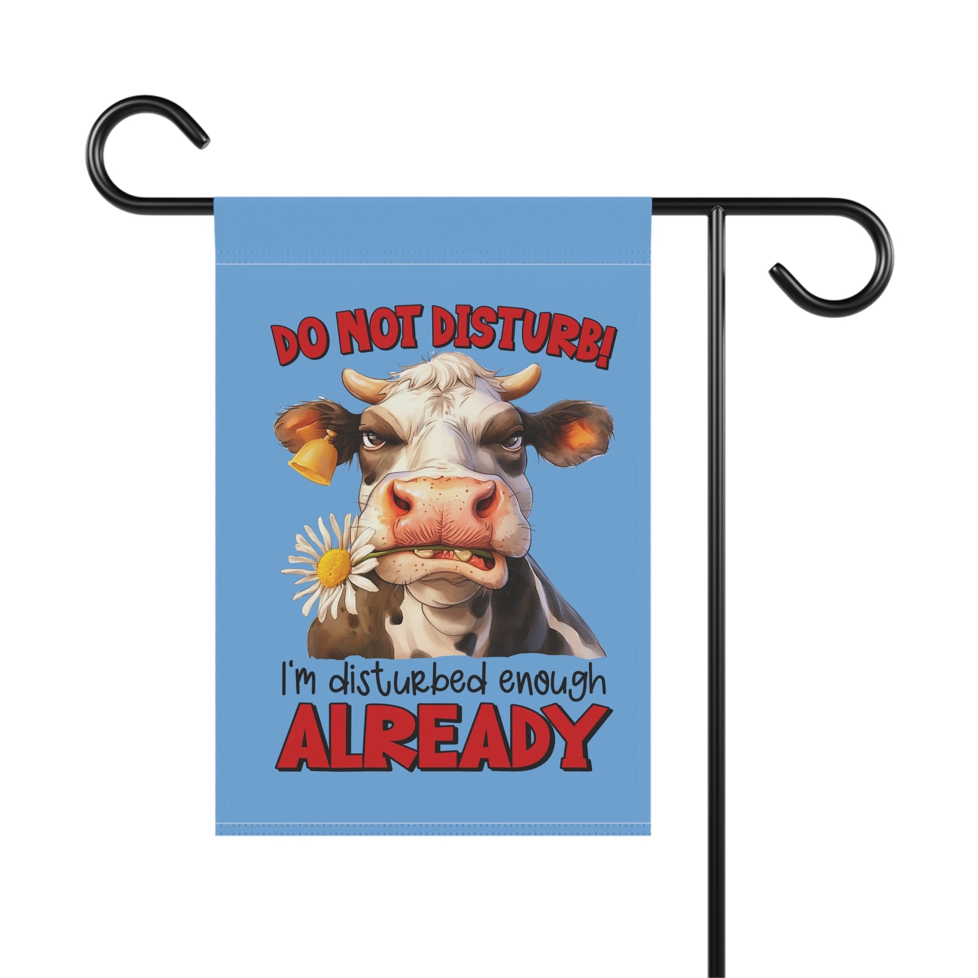 Funny Garden Banner - Do Not Disturb Cow Sign for Home & Yard Decor | Purrfect Pet Haven