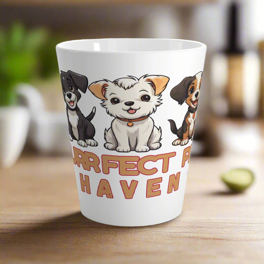 Purrfect Pet Haven Latte Mug - Adorable Dog-Themed Coffee Cup for Animal Lovers | Purrfect Pet Haven