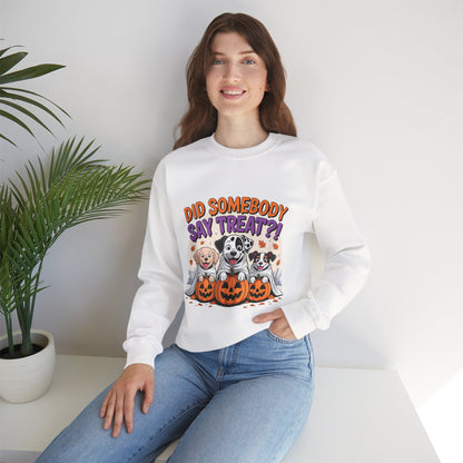 Halloween Dog Lover Crewneck - Cozy Spooky Season Pet Parent Sweatshirt