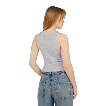 Dog Lover Coffee Micro Rib Racer Tank Top