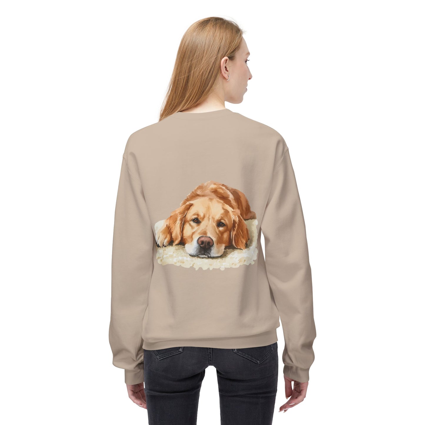 Cozy Golden Retriever Sweatshirt - Naptime Ahead Cloud Design