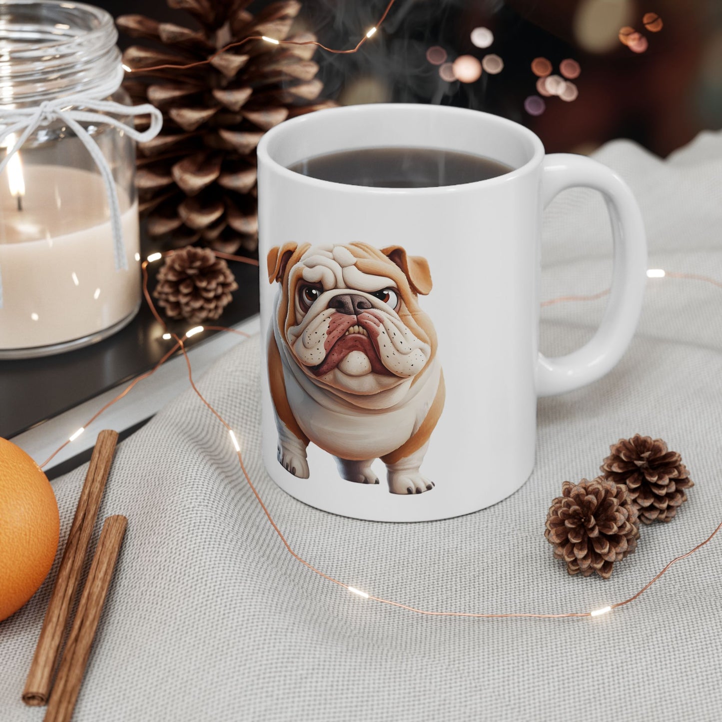 Bulldog Ceramic Mug – Perfect for Dog Lovers, 11oz & 15oz