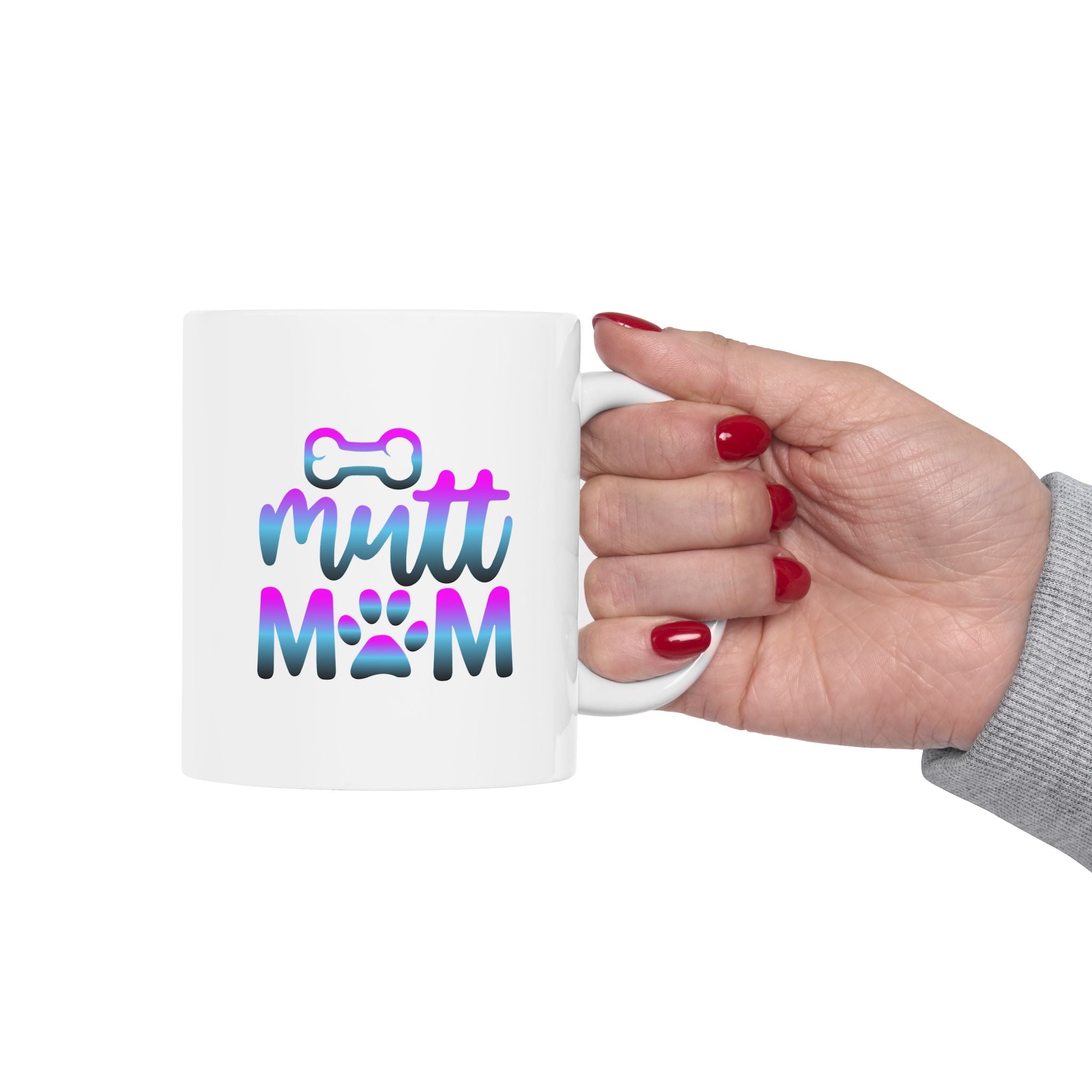Cute Mutt Mom Ceramic Mug - Ideal Gift for Animal Lovers