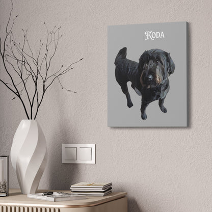 PAW-sonalized Light Grey Canvas Print | Upload Photo~Choose size