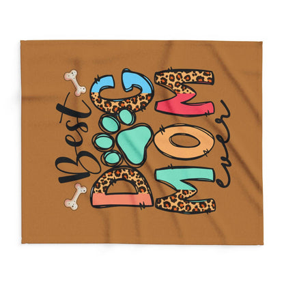 Best Dog Mom Ever Fleece Blanket - Cozy Pet Blankie