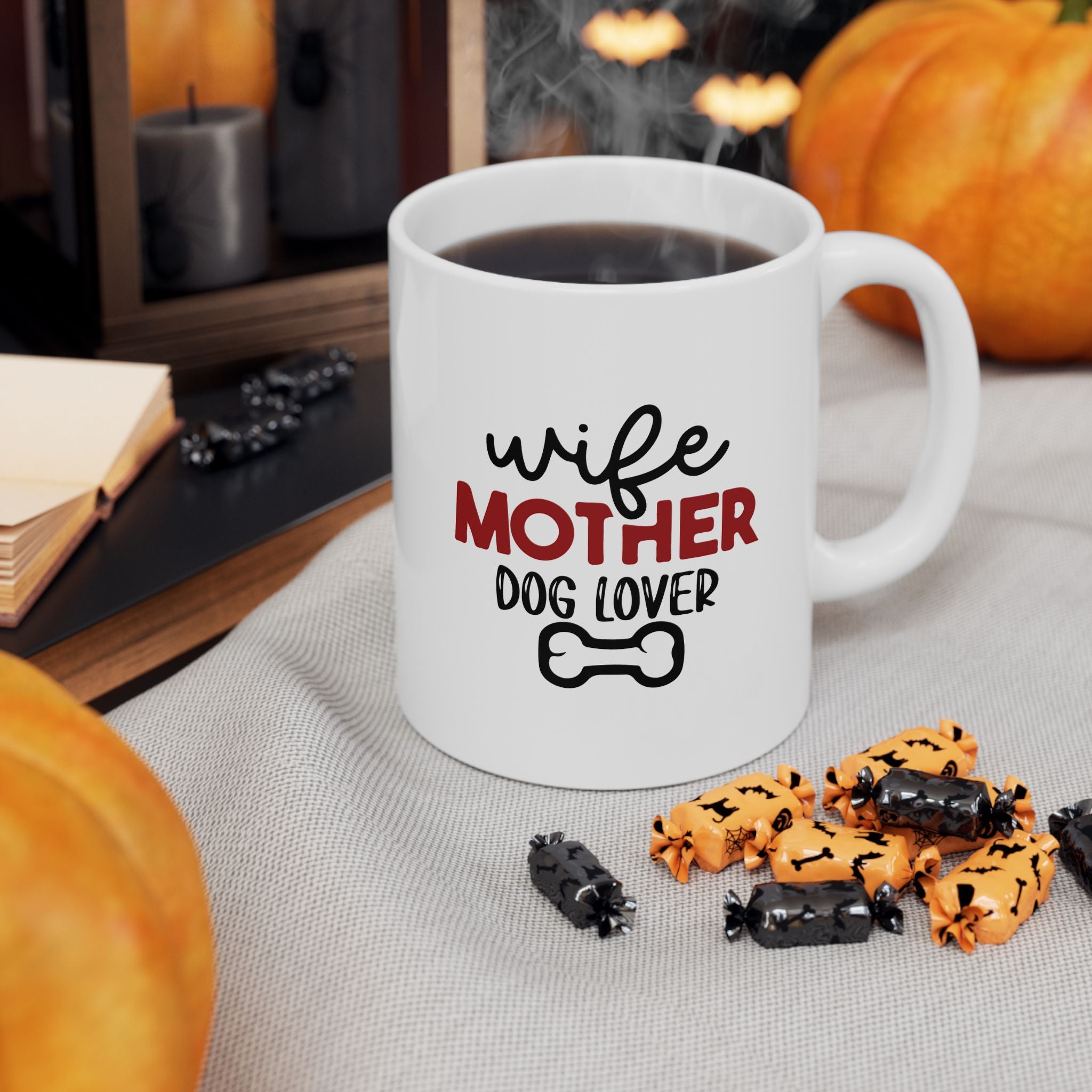 Mug - Wife Mother Dog Lover Ceramic Mug (11oz, 15oz)