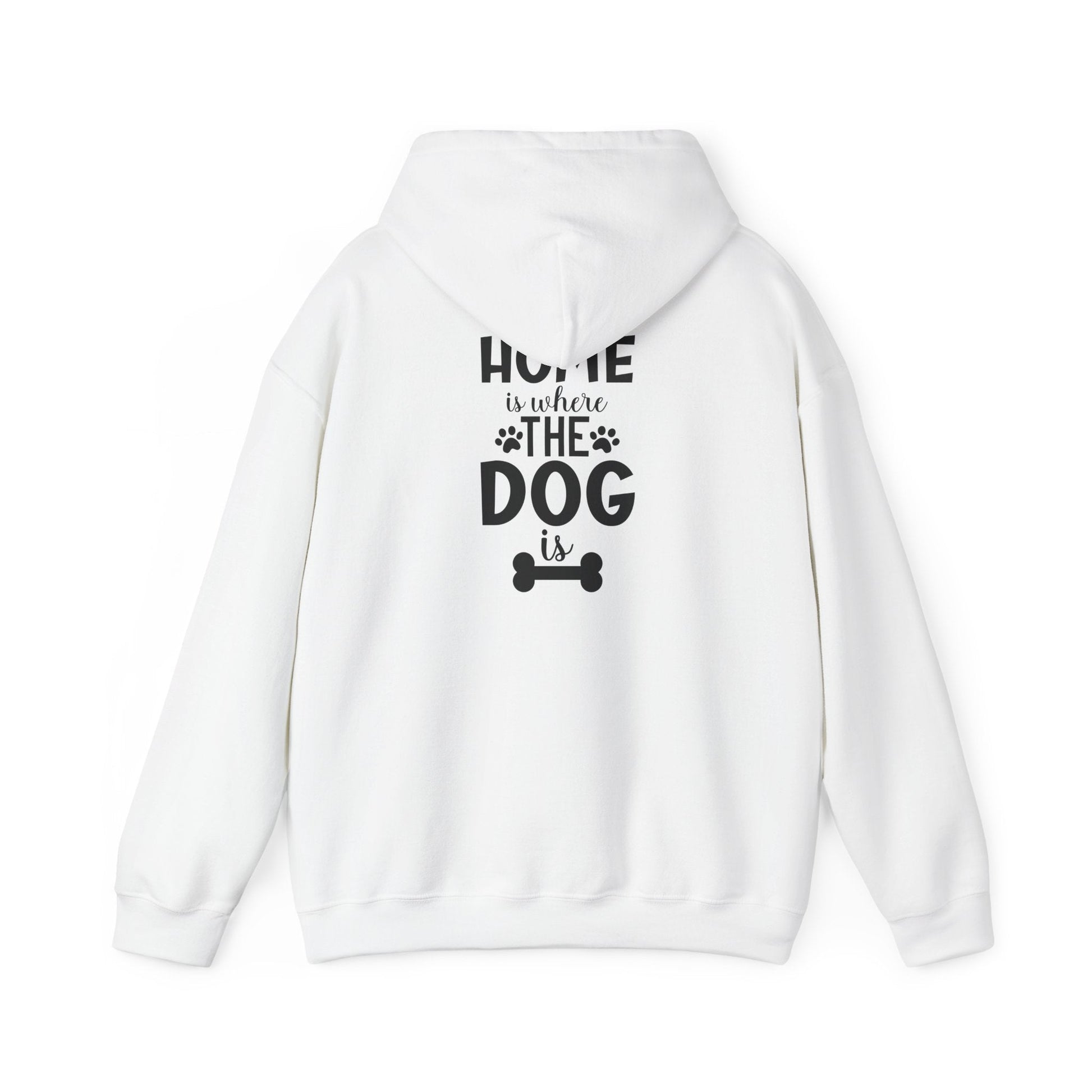 Home is Where the Dog Is Unisex Heavy Blend™ Hooded Sweatshirt | Purrfect Pet Haven