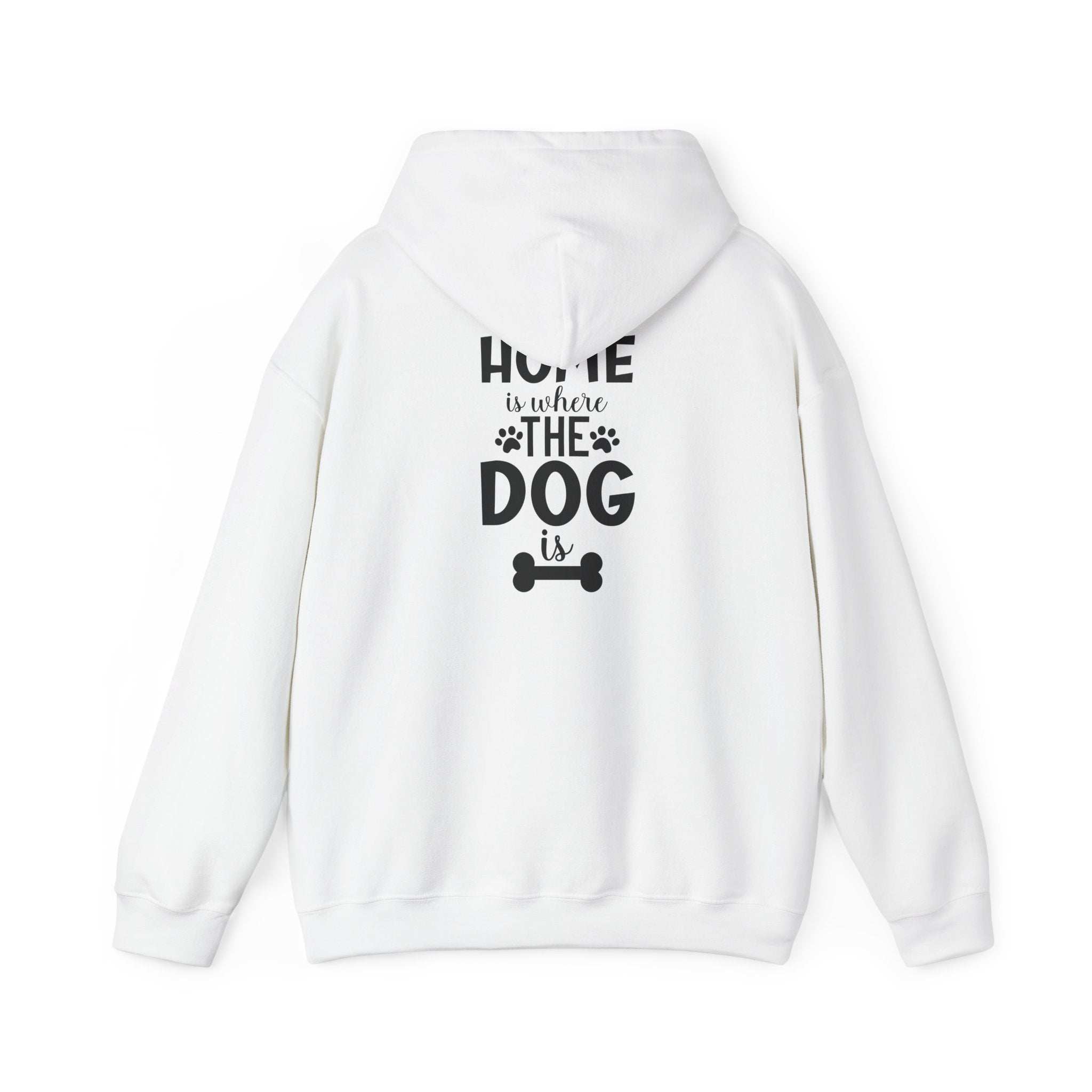 Home is Where the Dog Is Unisex Heavy Blend™ Hooded Sweatshirt | Purrfect Pet Haven