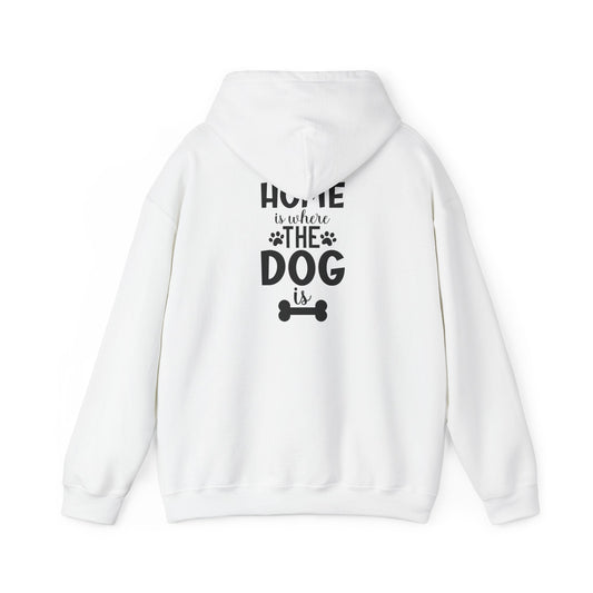 Home is Where the Dog Is Unisex Heavy Blend™ Hooded Sweatshirt | Purrfect Pet Haven